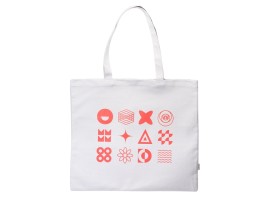 Сумка-оверсайз Rejenny из переработанного хлопка 320 г/м2 с термотрансфером