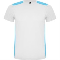 Спортивная футболка DETROIT мужская, БЕЛЫЙ/БИРЮЗОВЫЙ