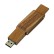 USB 2.0- флешка на 64 Гб прямоугольной формы с раскладным корпусом