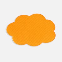 Наклейка тканевая Lunga Calum, L, оранжевый неон