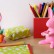 Ножницы и магнит со скрепками Bunny, розовые