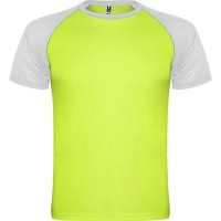 Спортивная футболка INDIANAPOLIS мужская, ФЛУОРЕСЦЕНТНЫЙ ЗЕЛЕНЫЙ/БЕЛЫЙ