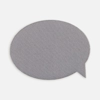 Наклейка тканевая Lunga Bubble, M, серая