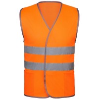Сигнальный жилет СО-1 ТР, оранжевый флуоресцентный