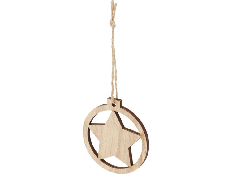 Деревянная подвеска Natall в форме звезды Деревянная подвеска Natall в форме звезды