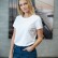 Футболка женская Ladies American U, белая