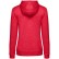 Толстовка с капюшоном женская Hoodie, красный меланж