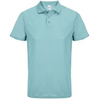 Рубашка поло унисекс Pitcher, голубая (морская волна)