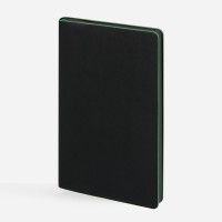Ежедневник Trait, недатированный, черный с зеленым
