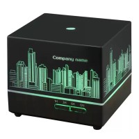 Светодиодный увлажнитель Wisdom с подсветкой гравировки, черный