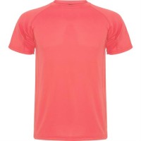 Спортивная футболка MONTECARLO мужская, КОРАЛЛОВЫЙ ФЛУОРЕСЦЕНТНЫЙ