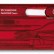 Набор инструментов SwissCard, полупрозрачный красный