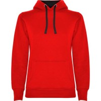 Толстовка URBAN WOMAN женская, КРАСНЫЙ/ЧЕРНЫЙ