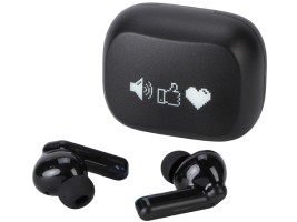 Беспроводные наушники с шумоподавлением ENC и подсветкой лого Lites с гравировкой