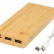 Портативное зарядное устройство Tulda из бамбука, 10000 mAh