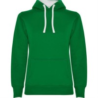 Толстовка URBAN WOMAN женская, ЯРКО-ЗЕЛЕНЫЙ/БЕЛЫЙ