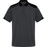 Футболка поло SAMURAI мужская, СВИНЦОВЫЙ/ЧЕРНЫЙ