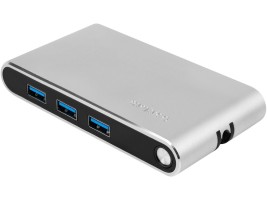 Хаб 8-в-1 Type-C Hermes, USB 3.0 x 3, Type-C PD, HDMI, LAN, картридер