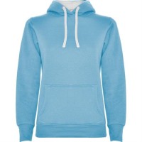 Толстовка URBAN WOMAN женская, НЕБЕСНО-ГОЛУБОЙ/БЕЛЫЙ