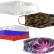 Маска для лица многоразовая с полноцветной запечаткой в крое, M-L