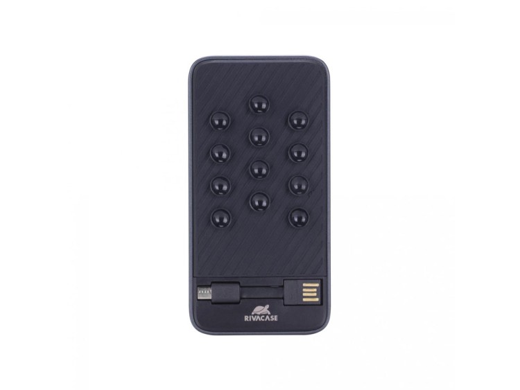 Внешний аккумулятор на присосках с кабелем micro USB, 8000 mAh