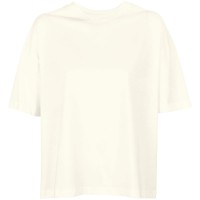 Футболка оверсайз женская Boxy Women, молочно-белая