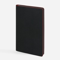 Ежедневник Trait, недатированный, черный с красным