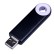 USB 2.0- флешка промо на 64 Гб прямоугольной формы, выдвижной механизм