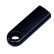 USB 2.0- флешка промо на 64 Гб прямоугольной формы, выдвижной механизм