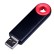 USB 2.0- флешка промо на 64 Гб прямоугольной формы, выдвижной механизм
