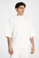 Футболка оверсайз унисекс T9, молочно-белая