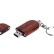 USB 2.0- флешка на 64 Гб овальной формы и колпачком с магнитом