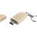 USB 2.0- флешка на 64 Гб овальной формы и колпачком с магнитом