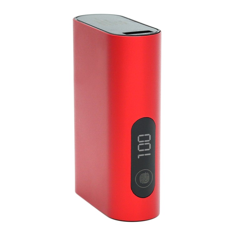 Внешний аккумулятор в металлическом корпусе Wodan, сенсорный, 10000mAh, красный