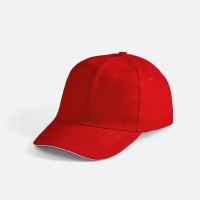 Бейсболка Buffalo, красная с белым