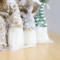 Новогоднее украшение рождественский гном Куперс (1шт), бежевый