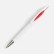 Ручка шариковая Nave, белая с красным Ручка шариковая Nave, белая с красным